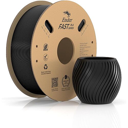 Creality Ender Fast PLA Black - Siyah Filament 1.75 mm 1 KG - 1