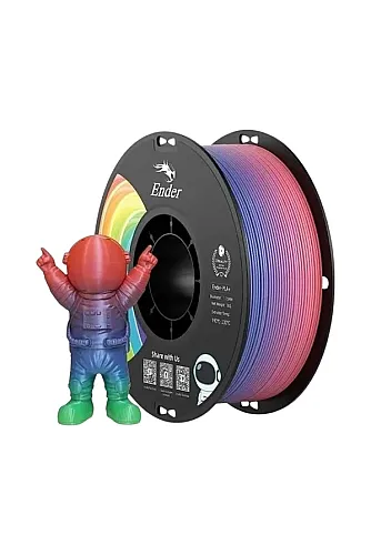 Creality Ender Pla+ Rainbow (Gökkuşağı) Filament 1.75mm 1kg - 1