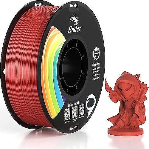 Creality Ender PLA+ Red - Kırmızı Filament 1.75 mm 1 KG - 1