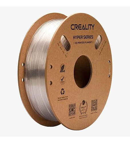 Creality Hyper PETG Transparent, 3D yazıcılarda kullanılan şeffaf (transparan) - 3