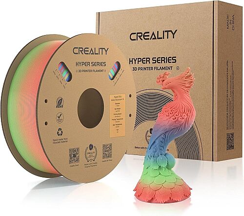 Creality Hyper PLA Rainbow Wild Blossom-Long Grad.çok renkli (gökkuşağı) filamenttir - 1