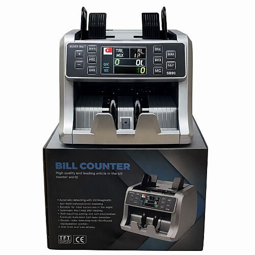 Silver Bolt SB90 TL / Euro Çoklu Para Sayma Makinesi - 1