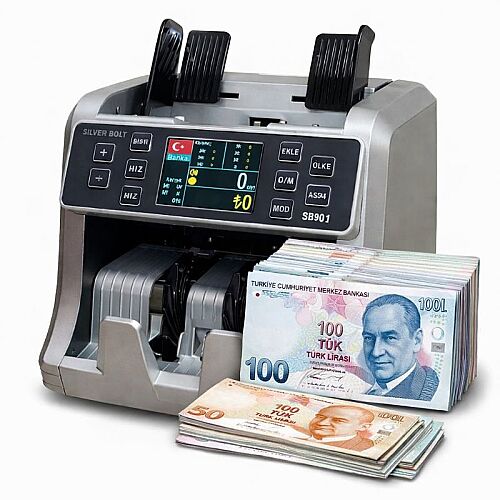 Silver Bolt SB90 TL / Euro Çoklu Para Sayma Makinesi - 2